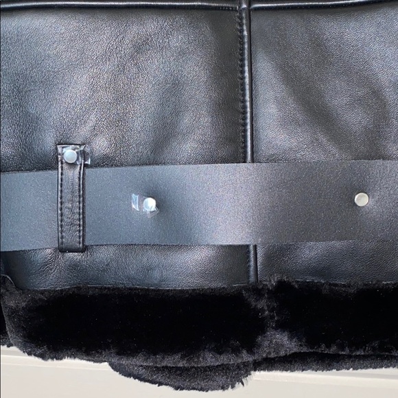 Walter Baker Celine Leather Faux Fur Jacket - Picture 9 of 14